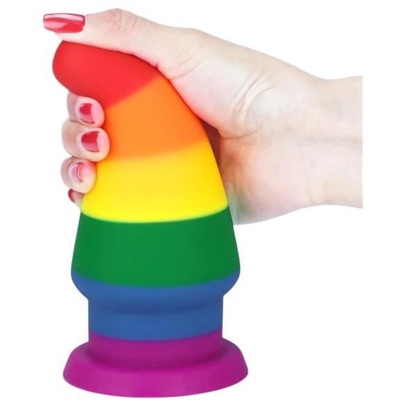 Lovetoy Prider - anal expander plug - 15 cm (rainbow)