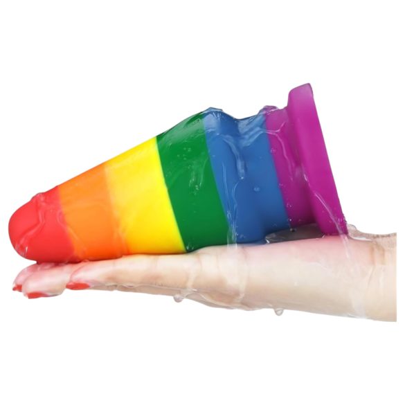 Lovetoy Prider - anal expander plug - 15 cm (rainbow)