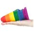 Lovetoy Prider - anal expander plug - 15 cm (rainbow)