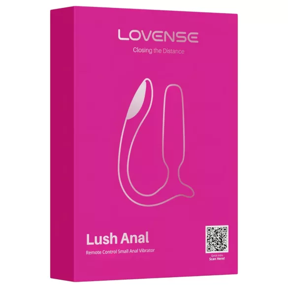 Lovense Lush Anal - App-controlled anal vibrator with LED - pink