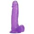 Tracy's Dog Jelly 8 - Suction Cup Dildo with Testicles (Purple)
