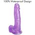 Tracy's Dog Jelly 8 - Suction Cup Dildo with Testicles (Purple)