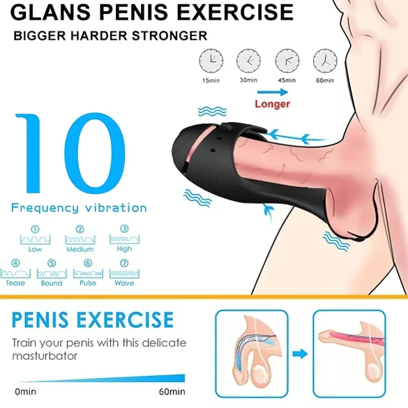 Leopard - Rechargeable Nut Vibrator (Black)