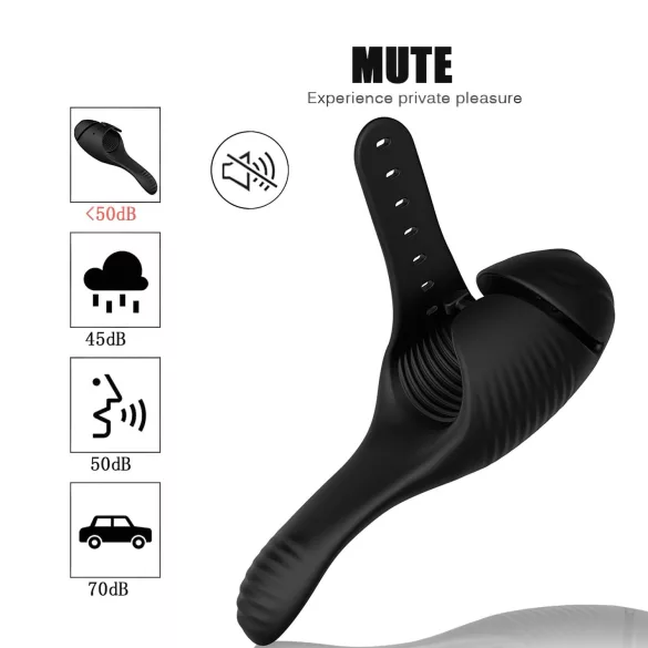 Leopard - Rechargeable Nut Vibrator (Black)