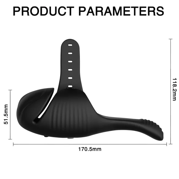 Leopard - Rechargeable Nut Vibrator (Black)