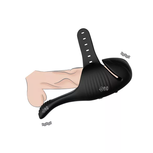 Leopard - Rechargeable Nut Vibrator (Black)