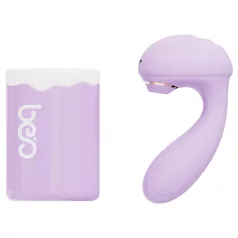 Sunny Love Bunny - suction, vibrating vibrator (purple)