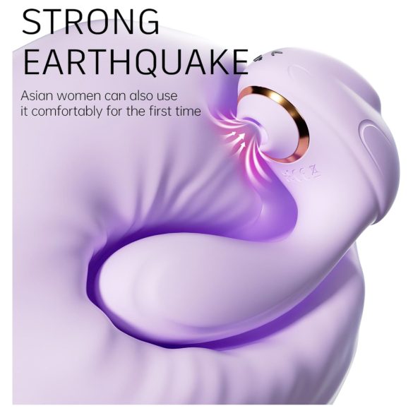 Leopard - Suction & Vibrating Massager (Purple)