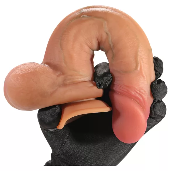 FeelSkin - ultra‑realistic dildo with balls (flesh‑coloured, 17 cm)