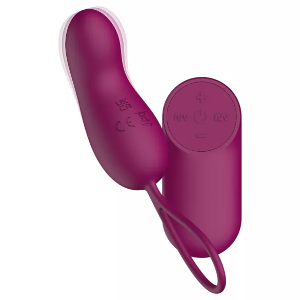 Passion Play - silicone vibrating love egg (purple)