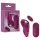 Passion Play - remote-controlled, magnetic knicker vibrator (burgundy)