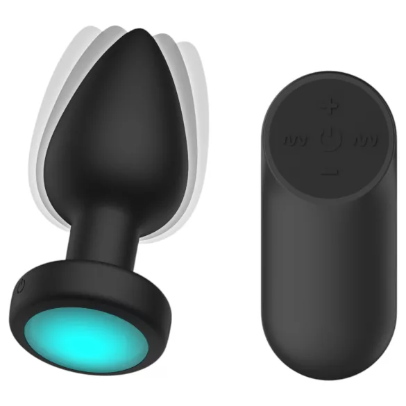 Passion Play - LED light‑up vibrating anal plug - size M