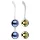 Nalone Yany Love - Adjustable Kegel Ball Set (Blue-Gold)