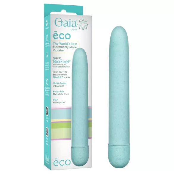 Gaia Eco L - eco-friendly rod vibrator (blue) - large