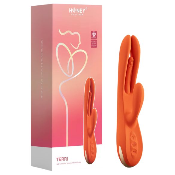 Honey Play Box Terri - Smart Tongue & Clit Vibrator (Orange)