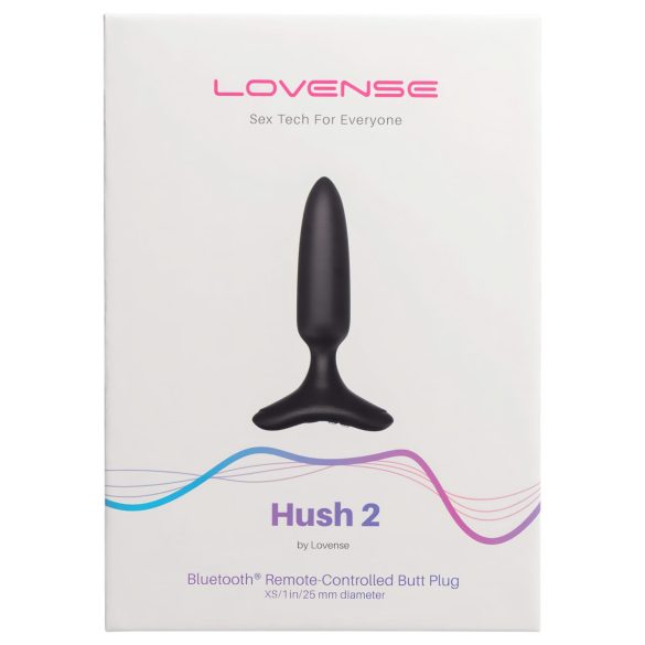 LOVENSE Hush 2 XS - Rechargeable Mini Anal Vibrator (1-inch) - Black