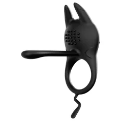 AlvUp - Vibrating Ring with Clitoral Stimulator (Black)