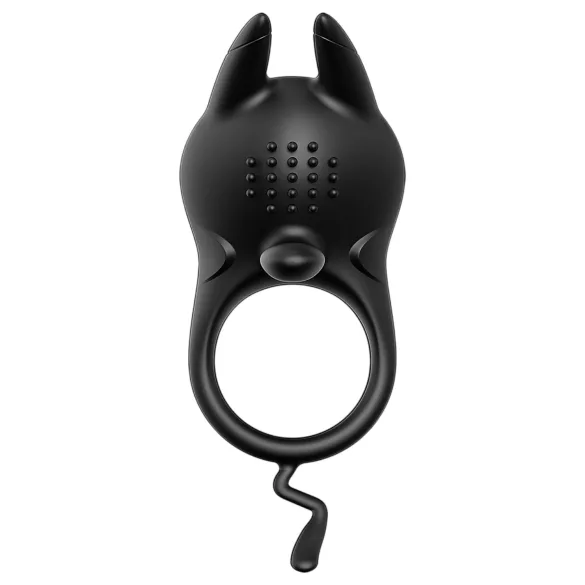 AlvUp - Vibrating Ring with Clitoral Stimulator (Black)