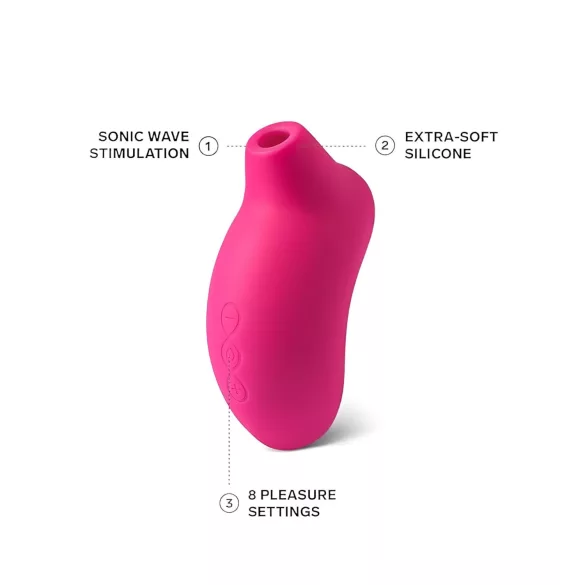 LELO Sona - Sonic Wave Clitoral Stimulator (Cherry)