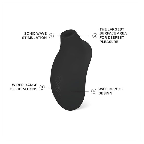 LELO Sona 2 - Sonic Wave Clitoral Stimulator (Black)