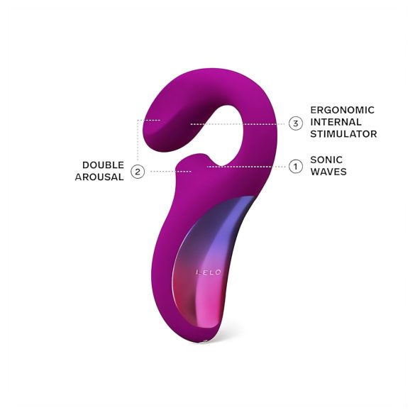 LELO Enigma - Rechargeable, Waterproof 2-in-1 G-Spot Vibrator (Purple)
