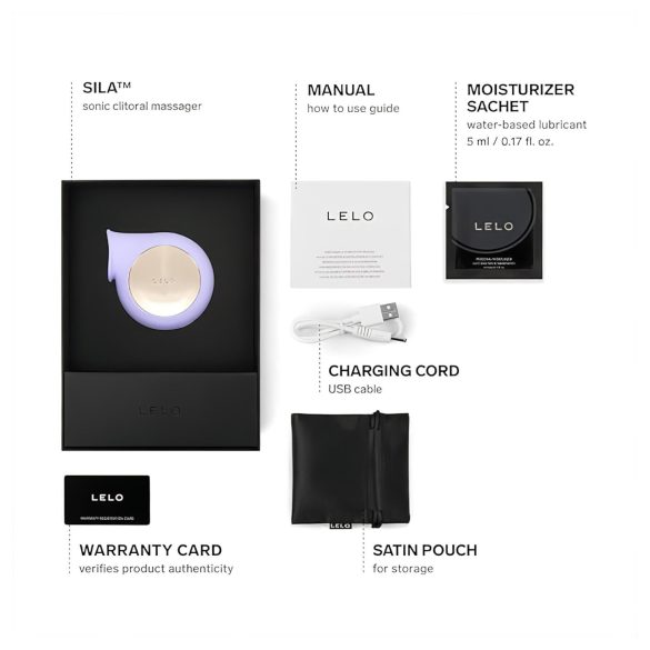 LELO Sila - Waterproof Sonic Clitoral Massager (Purple)