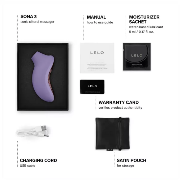 LELO Sona 3 - Soundwave Clitoral Stimulator (Lavender)