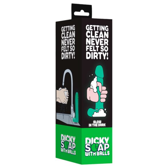 Dicky - Glow-in-the-Dark Novelty Soap with Testicle Design (265g)
