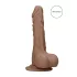 RealRock 7" Lifelike Dildo with Balls - Dark Natural