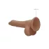 RealRock 7" Lifelike Dildo with Balls - Dark Natural