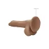RealRock Dong 10" - Lifelike Dildo with Balls (10") - Dark Natural