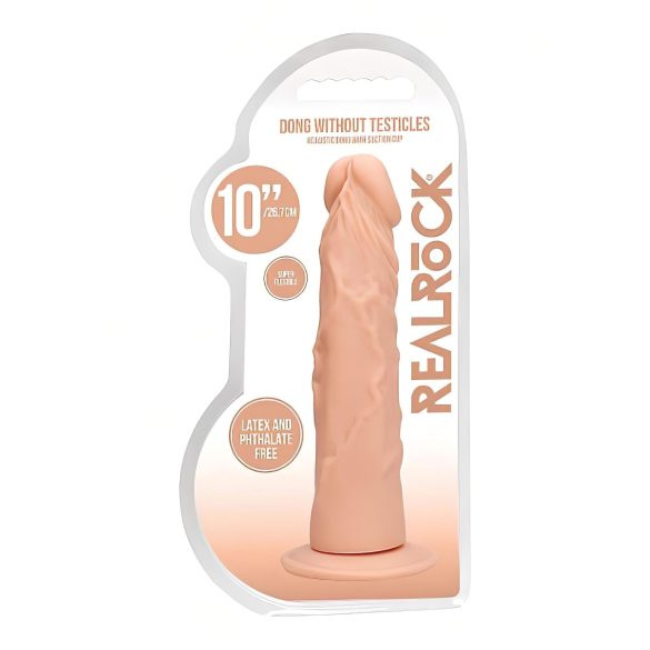 RealRock 10" Lifelike Dildo (25cm) - Natural