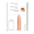 RealRock 6 Penis Sleeve - 17cm - Natural