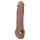 RealRock Penis Sleeve 8 - Dark Natural (21cm)