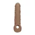 RealRock Penis Sleeve 8 - Dark Natural (21cm)