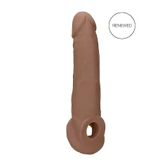 RealRock 9” Penis Sleeve - Dark Natural (21.5cm)