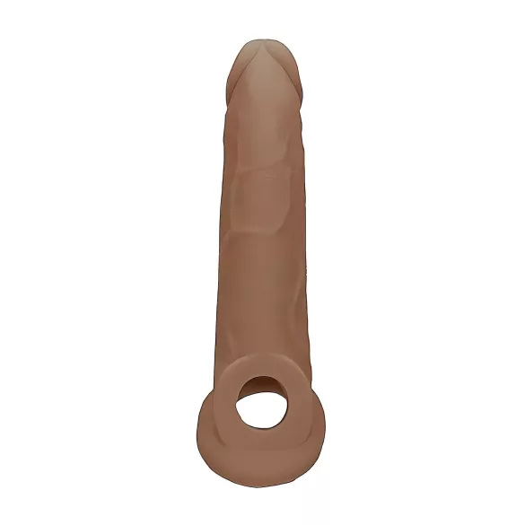 RealRock 9” Penis Sleeve - Dark Natural (21.5cm)