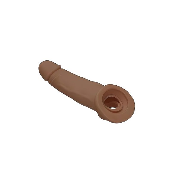 RealRock 9” Penis Sleeve - Dark Natural (21.5cm)