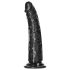 RealRock Slim Realistic Dildo - 6.1" (Black)