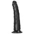 RealRock Slim Realistic Dildo - 6.1" (Black)