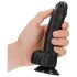 RealRock - Suction Cup Realistic Dildo - 6" (Black)