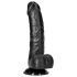 RealRock - Suction Cup Realistic Dildo - 6" (Black)