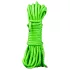 Ouch! - glow-in-the-dark bondage rope (5 m, green)