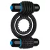 Doc Johnson Optimale - vibrating double penis ring (black)
