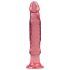 Crystal Jellies - Suction Cup Anal Dildo (Pink)