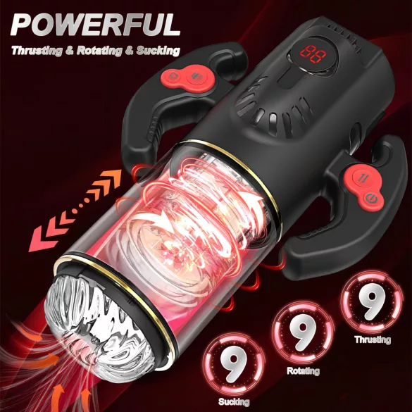 AlvUp - Turbo Rotating Stroker (Black)