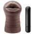 Enlust Crystal - Vibrating Artificial Mouth with AI Images (Brown)