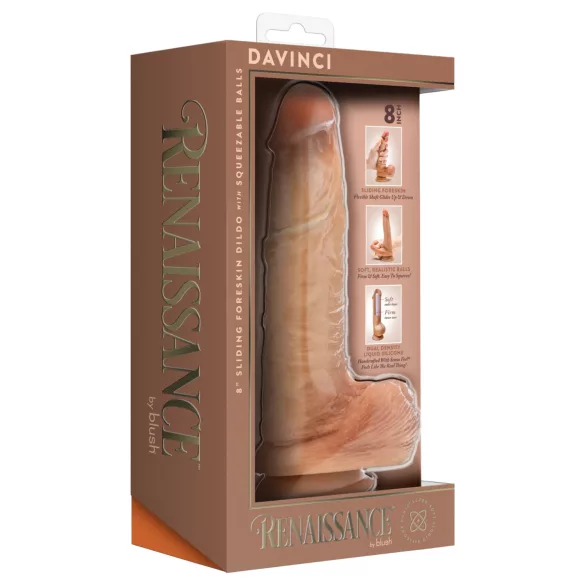 Blush Renaissance - realistic dildo with sliding foreskin (natural)