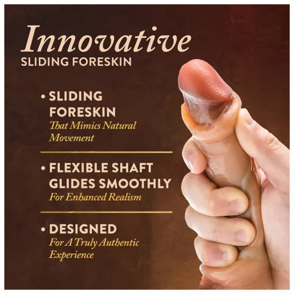 Blush Renaissance - realistic dildo with sliding foreskin (natural)