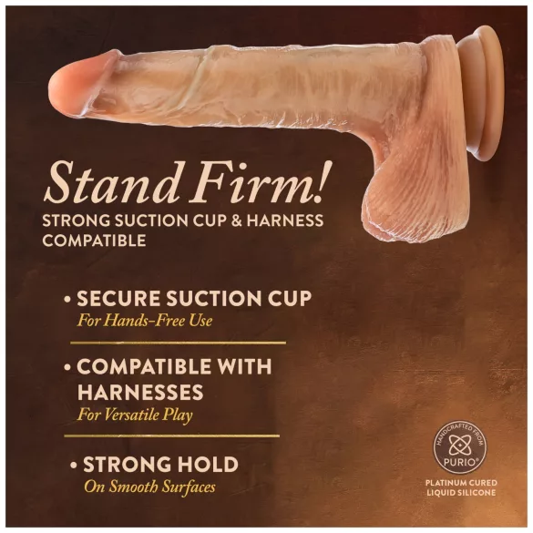 Blush Renaissance - realistic dildo with sliding foreskin (natural)